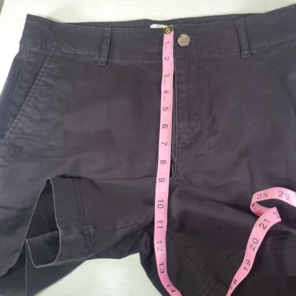 Gap Women Black Cotton Blend 5" Shorts Size 12 - Picture 5 of 7